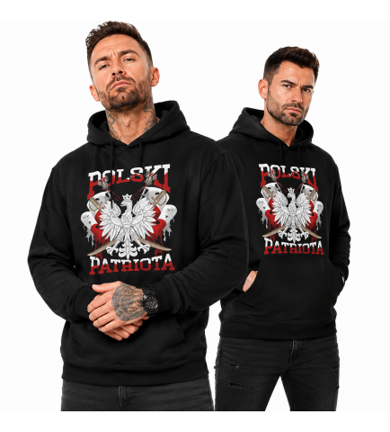 BLUZA Z KAPTUREM PATRIOTYCZNI  POLSKI PATRIOTA